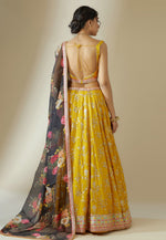 Load image into Gallery viewer, Yellow Georgette Lehenga Choli