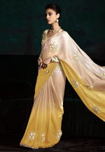 Load image into Gallery viewer, Yellow Tissue Saree With Blouse