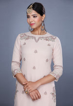 Load image into Gallery viewer, Cream Georgette Sharara Suit
