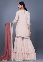 Load image into Gallery viewer, Cream Georgette Sharara Suit
