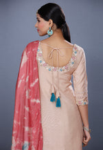Load image into Gallery viewer, Peach Muslin Pakistani Salwar Kameez
