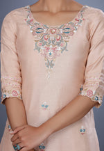 Load image into Gallery viewer, Peach Muslin Pakistani Salwar Kameez
