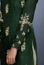 Load image into Gallery viewer, Green Silk Pakistani Sharara Suit
