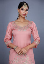 Load image into Gallery viewer, Pink Silk Pakistani Sharara Suit
