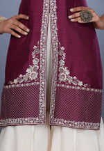 Load image into Gallery viewer, Purple Silk Pakistani Suit

