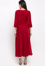 Load image into Gallery viewer, Red Velvet Readymade Kameez With Pant
