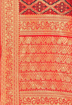 Load image into Gallery viewer, Red Banarasi Silk Saree With Blouse