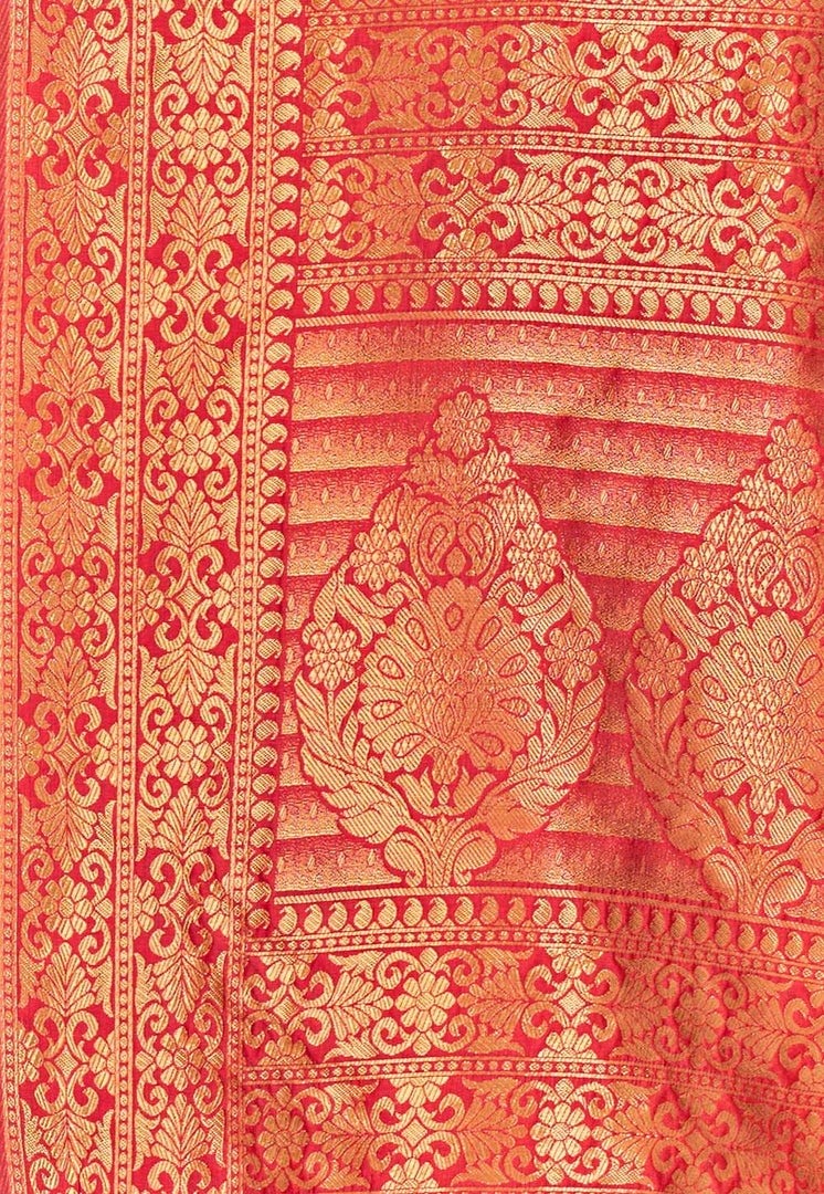 Pink Banarasi Silk Festival Wear Saree