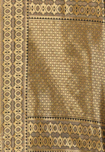 Load image into Gallery viewer, Black Banarasi Silk Saree With Blouse