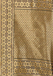 Black Banarasi Silk Saree With Blouse