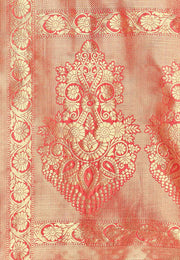 Pink Banarasi Silk Festival Wear Saree