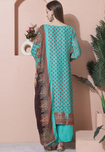 Load image into Gallery viewer, Aqua Muslin Palazzo Suit
