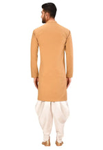 Load image into Gallery viewer, Beige Art Silk Indo Western Suit
