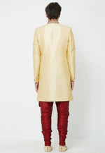 Load image into Gallery viewer, Beige Art Silk Sherwani
