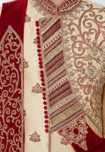 Load image into Gallery viewer, Beige Art Silk Sherwani
