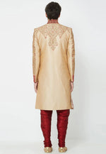 Load image into Gallery viewer, Beige Art Silk Sherwani

