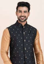 Load image into Gallery viewer, Beige Banarasi Silk Kurta Pajama With Jacket
