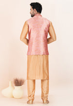 Load image into Gallery viewer, Beige Banarasi Silk Kurta Pajama With Jacket
