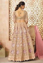 Load image into Gallery viewer, Beige Banarasi Silk Lehenga Choli For Wedding
