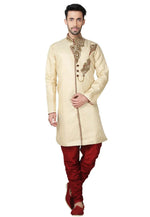 Load image into Gallery viewer, Beige Brocade Sherwani
