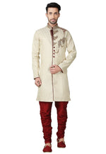 Load image into Gallery viewer, Beige Brocade Sherwani
