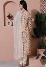 Load image into Gallery viewer, Beige Cotton Pakistani Suit
