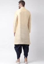 Load image into Gallery viewer, Beige Dupion Silk Dhoti Kurta
