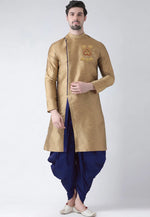 Load image into Gallery viewer, Beige Dupion Silk Dhoti Kurta
