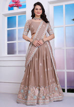 Load image into Gallery viewer, Beige Georgette Lehenga Choli

