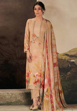 Load image into Gallery viewer, Beige Muslin Pant Style Suit
