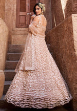 Load image into Gallery viewer, Beige Net Lehenga Choli For Wedding
