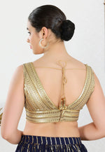 Load image into Gallery viewer, Beige Net Readymade Blouse
