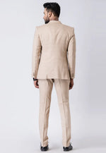 Load image into Gallery viewer, Beige Polyester Tuxedos Suit
