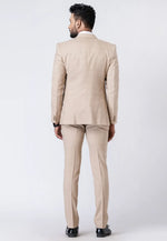 Load image into Gallery viewer, Beige Polyester Tuxedos Suit

