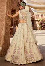 Load image into Gallery viewer, Beige Tissue Lehenga Choli
