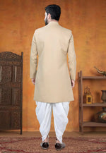 Load image into Gallery viewer, Beige Viscose Indo Western Suit
