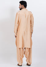 Load image into Gallery viewer, Beige Viscose Pathani Suit
