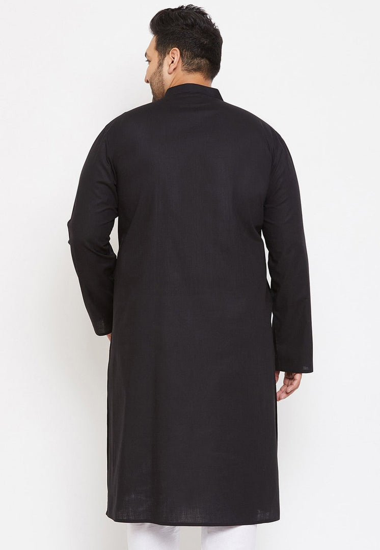 Black Cotton Kurta Pajama