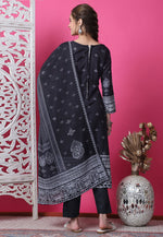 Load image into Gallery viewer, Black Cotton Pant Style Suit

