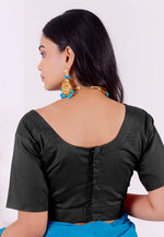 Load image into Gallery viewer, Black Cotton Readymade Blouse
