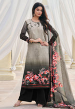Load image into Gallery viewer, Black Crepe Pakistani Suit
