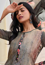 Load image into Gallery viewer, Black Crepe Palazzo Suit
