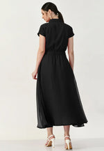 Load image into Gallery viewer, Black Georgette Gown

