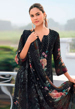 Load image into Gallery viewer, Black Georgette Pakistani Suit
