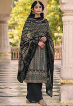 Load image into Gallery viewer, Black Muslin Pakistani Suit
