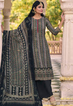 Load image into Gallery viewer, Black Muslin Pakistani Suit
