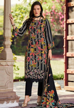 Load image into Gallery viewer, Black Muslin Pakistani Suit

