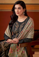 Load image into Gallery viewer, Black Muslin Pant Style Suit

