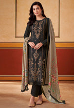 Load image into Gallery viewer, Black Muslin Pant Style Suit

