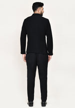 Load image into Gallery viewer, Black Polyester Jodhpuri Suit
